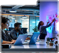 Team bei der Entwicklung und Optimierung von WooCommerce-Shops auf WordPress-Basis